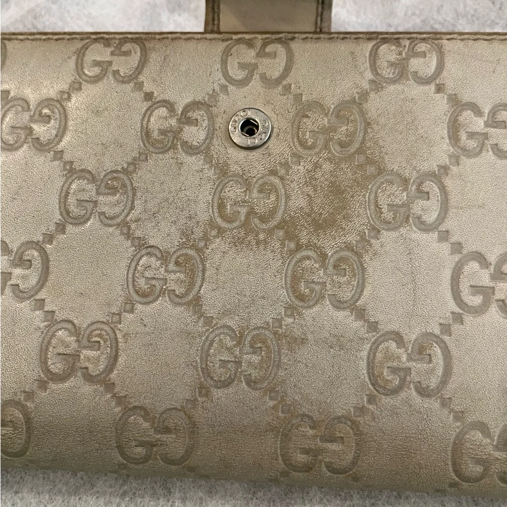 AUTHENTIC VINTAGE GUCCI GUCCISSIMA LEATHER BI-FOLD LONG WALLET - GG MONOGRAM - Picture 10 of 15